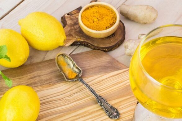 Drink with lemon, ginger and turmeric to boost potency