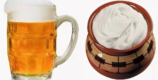 Beer with sour cream